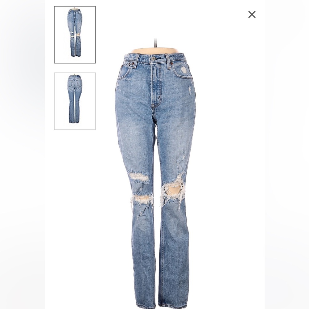 A&F Skinny High rise jeans 
Size 00L/ 24 
True to size, Denim no stretch